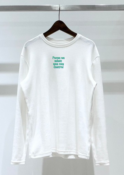 【TEN】BEINGシリーズ　Focus on what you can control, and let go of what you cannot. Tシャツ /ロングＴシャツオーガニックコットン