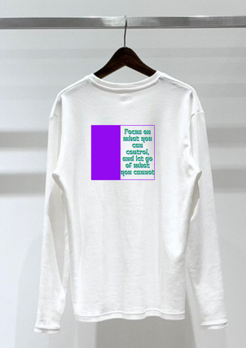 【TEN】BEINGシリーズ　Focus on what you can control, and let go of what you cannot. Tシャツ /ロングＴシャツオーガニックコットン