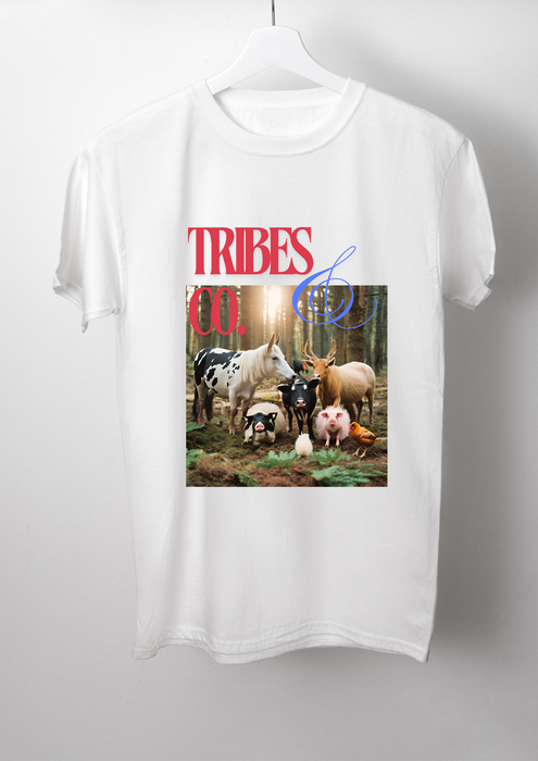 【TEN】　HAPPY VEGANシリーズ　TRIBES&CO　ＴシャツＢ