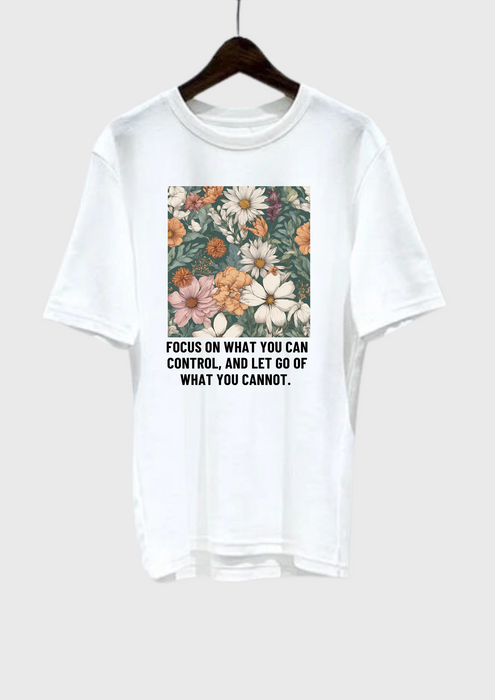 【TEN】BEINGシリーズ　Focus on what you can control, and let go of what you cannot. PART2 Tシャツ /ロングＴシャツオーガニックコットン