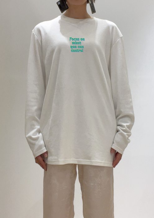 【TEN】BEINGシリーズ　Focus on what you can control, and let go of what you cannot. Tシャツ /ロングＴシャツオーガニックコットン