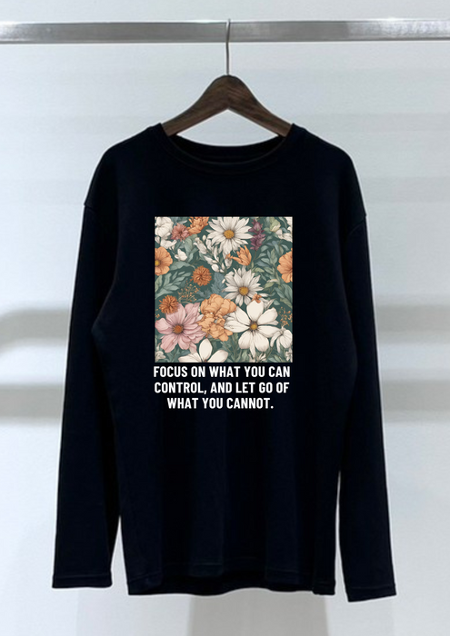 【TEN】BEINGシリーズ　Focus on what you can control, and let go of what you cannot. PART2 Tシャツ /ロングＴシャツオーガニックコットン