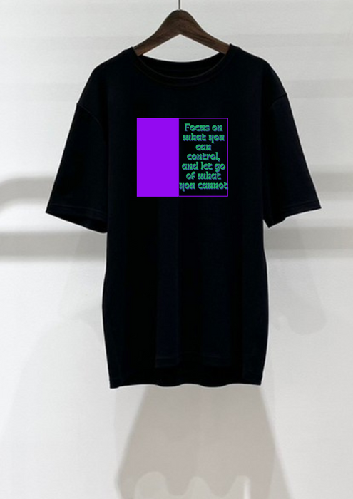 【TEN】BEINGシリーズ　Focus on what you can control, and let go of what you cannot. Tシャツ /ロングＴシャツオーガニックコットン