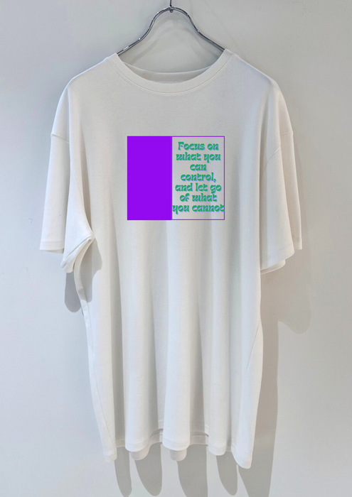 【TEN】BEINGシリーズ　Focus on what you can control, and let go of what you cannot. Tシャツ /ロングＴシャツオーガニックコットン