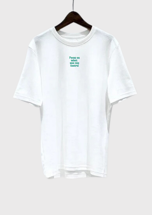 【TEN】BEINGシリーズ　Focus on what you can control, and let go of what you cannot. Tシャツ /ロングＴシャツオーガニックコットン