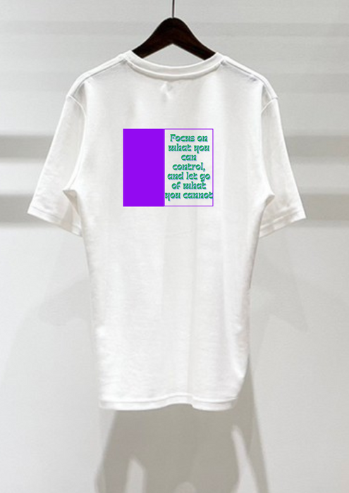 【TEN】BEINGシリーズ　Focus on what you can control, and let go of what you cannot. Tシャツ /ロングＴシャツオーガニックコットン