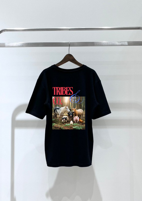 【TEN】　HAPPY VEGANシリーズ　TRIBES&CO　ＴシャツＢ