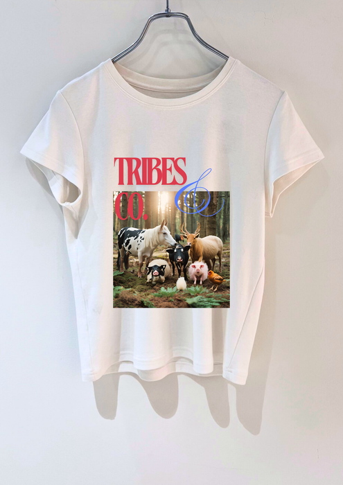 【TEN】　HAPPY VEGANシリーズ　TRIBES&CO　ＴシャツＢ