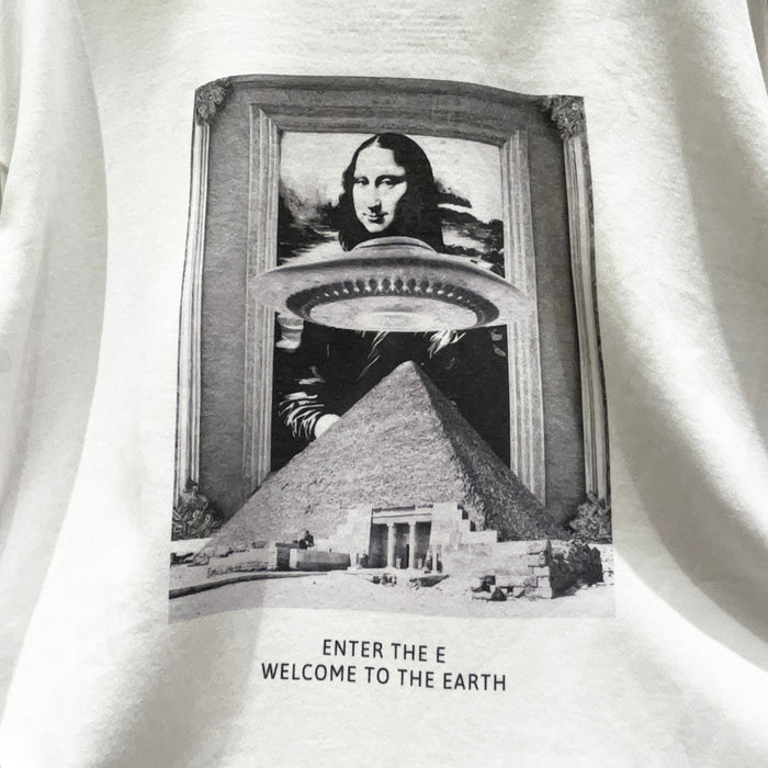 【TEN】welcome to the EARTHシリーズ　モナリザ Heaven Tシャツ オーガニックコットン / バックプリント