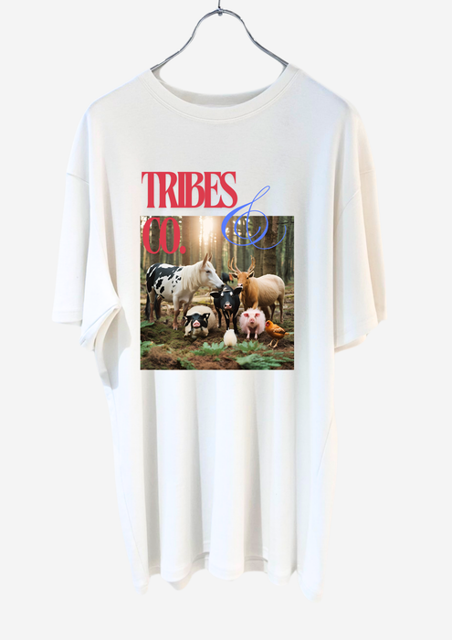 【TEN】　HAPPY VEGANシリーズ　TRIBES&CO　ＴシャツＢ