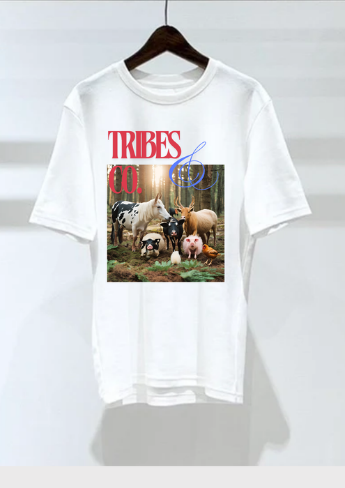 【TEN】　HAPPY VEGANシリーズ　TRIBES&CO　ＴシャツＢ