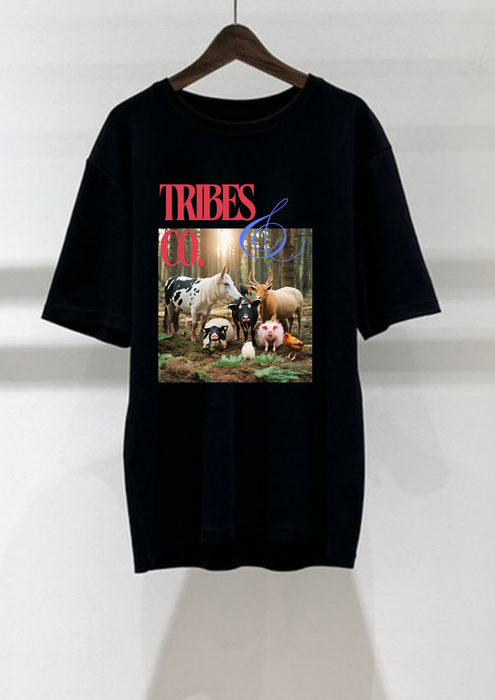 【TEN】　HAPPY VEGANシリーズ　TRIBES&CO　ＴシャツＢ