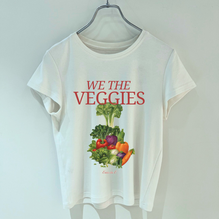 【TEN】VEGITABLE＆FRUITSシリーズ WE the  Veggies Tシャツ オーガニックコットン