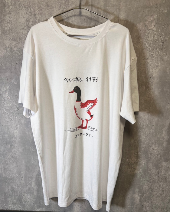 サンプルセール【TEN】　HAPPY VEGANシリーズ　ヴィーガンイイヤンダッグTシャツ
