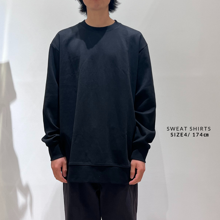 【TEN】ユニセックス10年スウェットシャツ　ブラック　オーガニックコットン　