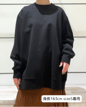 【TEN】ユニセックス10年スウェットシャツ　ブラック　オーガニックコットン　