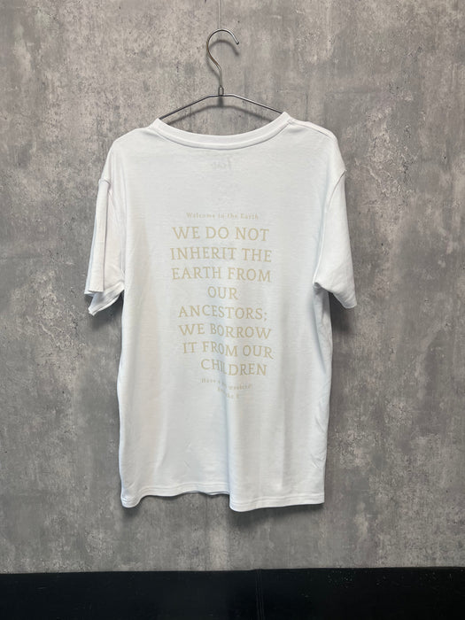 サンプルセール【TEN】Welcome to the Earth シリーズ　OUR RULES Tシャツ オーガニックコットン/フロント＆バックプリント