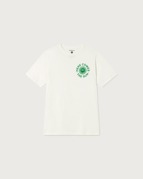 【予約商品】オーガニックコットン   HAPPY  SUN  Tシャツ  ホワイト