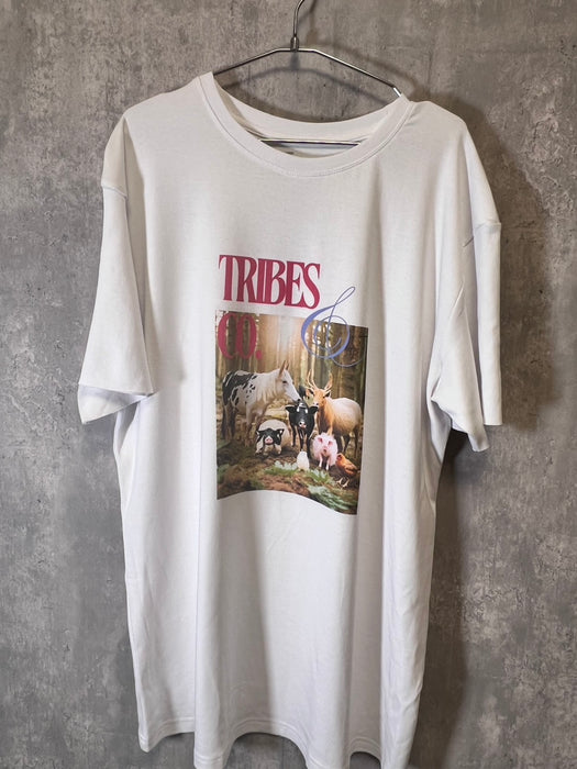 【サンプルセール】HAPPY VEGANシリーズ　TRIBES&CO　Ｔシャツ　ピンク