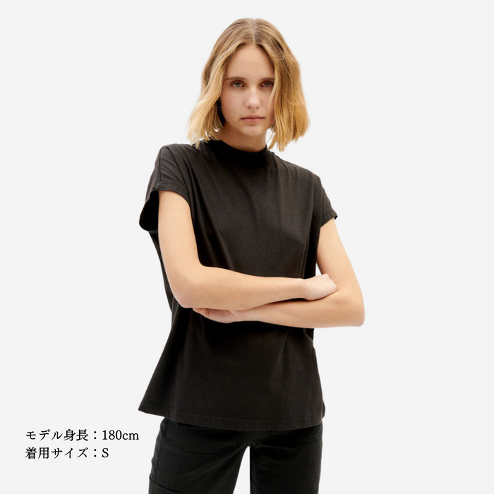 【予約商品】オーガニックコットン　ベーシックブラックボルタ　Tシャツ